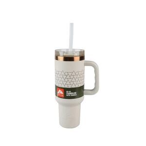 NEW Ozark Trail 40 Oz Stainless Steel Tumbler With Handle &Lid & Straw BPA Free